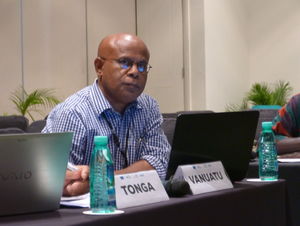  Ministry of Agriculture, Livestock, Forestry, Fisheries, and Biosecurity (MALFFB), Director General Howard Aru during the Pacific Agriculture Policy Project Meeting in Nadi, Fiji, during the Pacific Community Agritourism Week