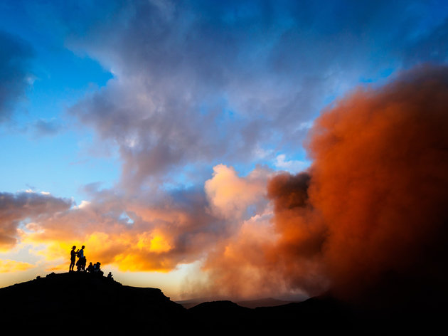 WHITWORTH IMAGES VIA GETTY IMAGES Mount Yasur volcano is continually active at a low to moderate level.