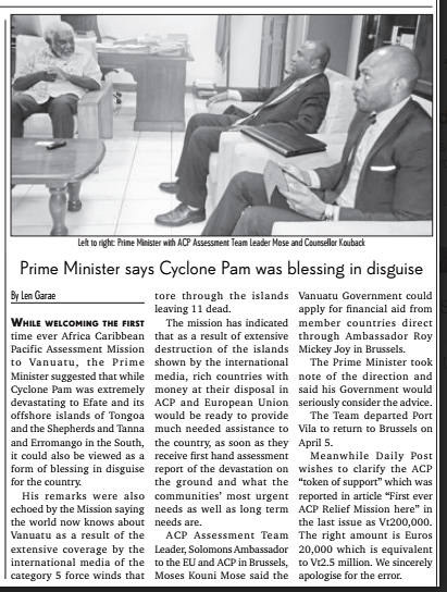 PM says blessing in disguise