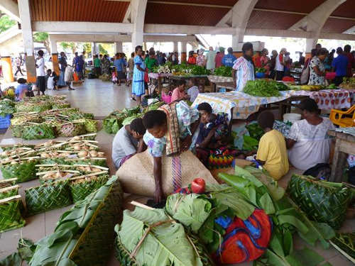 Very recent photo of port Vila markets, refurbished and back in business for locals and visitors alike. 