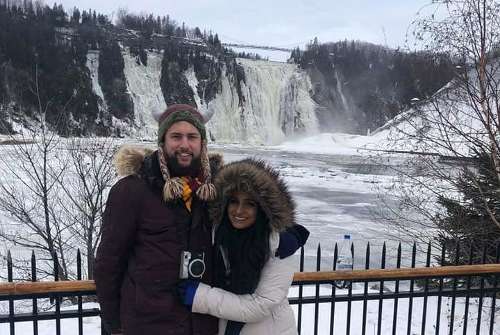 Daniel and Amy in Quebec... Brrr!