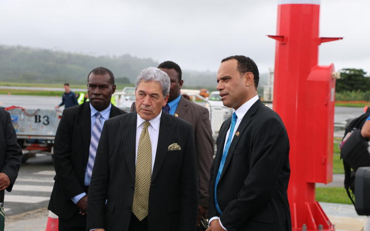 Winston Peters and Ralph Regenvanu