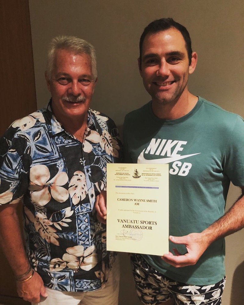 NRL legend Cameron Smith sports ambassador for Vanuatu