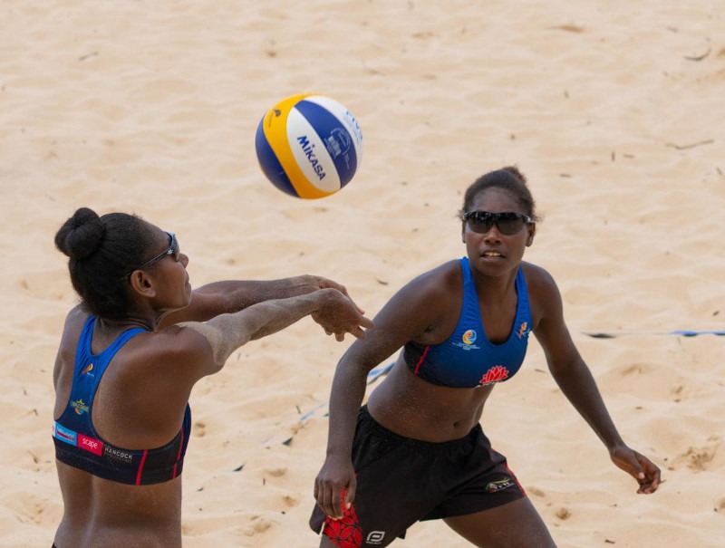 Vanuatu beach volleyball women’s youngsters win silver