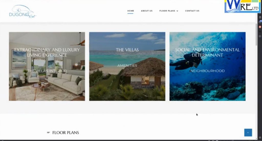 Dugong Resort Website