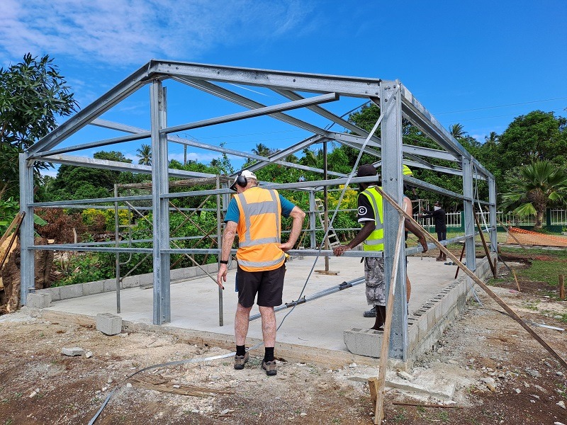 Rotarians build Vanuatu preschool