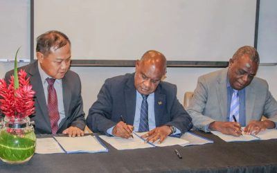 Vanuatu and Singapore-based Advanced Engineering Group signs agreement to invest $150 million for International Fishery Port on Santo